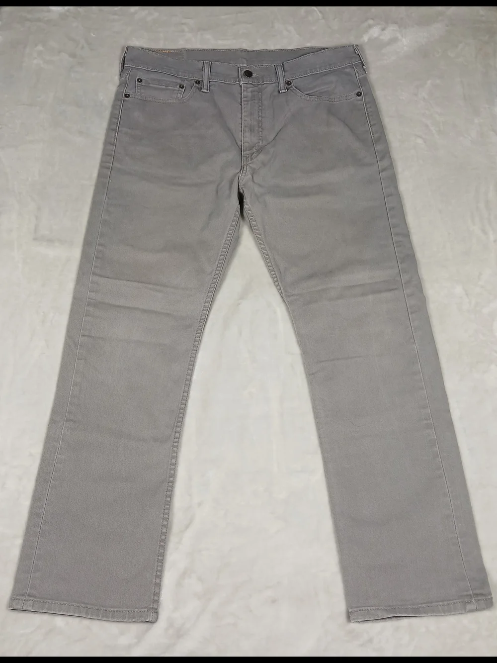 Levi's 513 Jeans 34x30 Men's Slim Straight Gray Denim